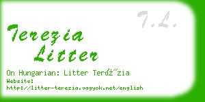 terezia litter business card